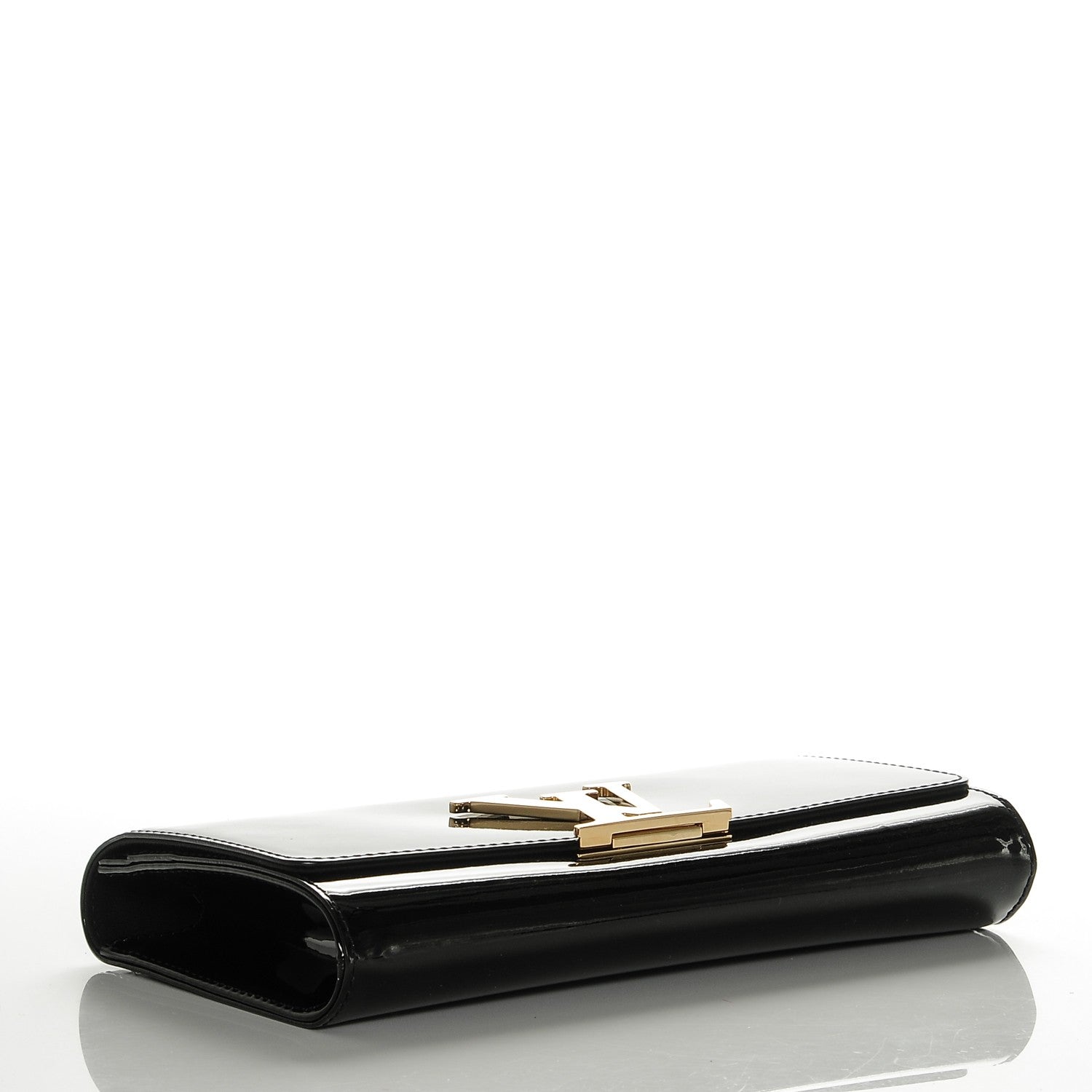 Louis Vuitton Patent Neo Sobe Louise EW Clutch Black 4 of 7