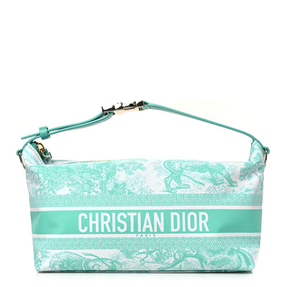 Christian Dior Technical Fabric Toile De Jouy DiorTravel Nomad Pouch Vert Multicolor 1 of 10