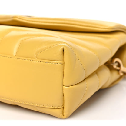Saint Laurent Calfskin Y Quilted Monogram Toy Loulou Crossbody Bag Sunflower 10 of 11