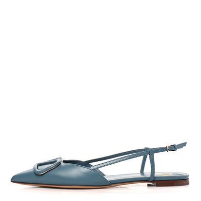 Valentino Garavani Nappa Vlogo Slingback Flats 37 Amadeus 1 of 8
