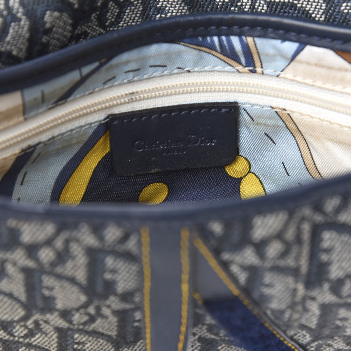 Monogram Saddle Bag Blue