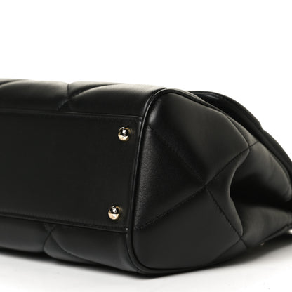 Dolce & Gabbana Calfskin Quilted Medium Miss Sicily Satchel Black 9 of 11