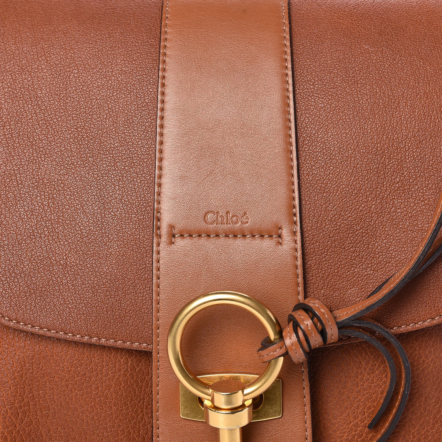 Grained Lambskin Medium Lexa Shoulder Bag Caramel