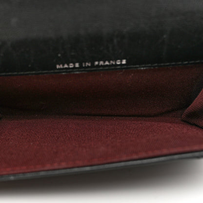 Chanel Lambskin Quilted Flap Card Holder Wallet Black 5 of 11