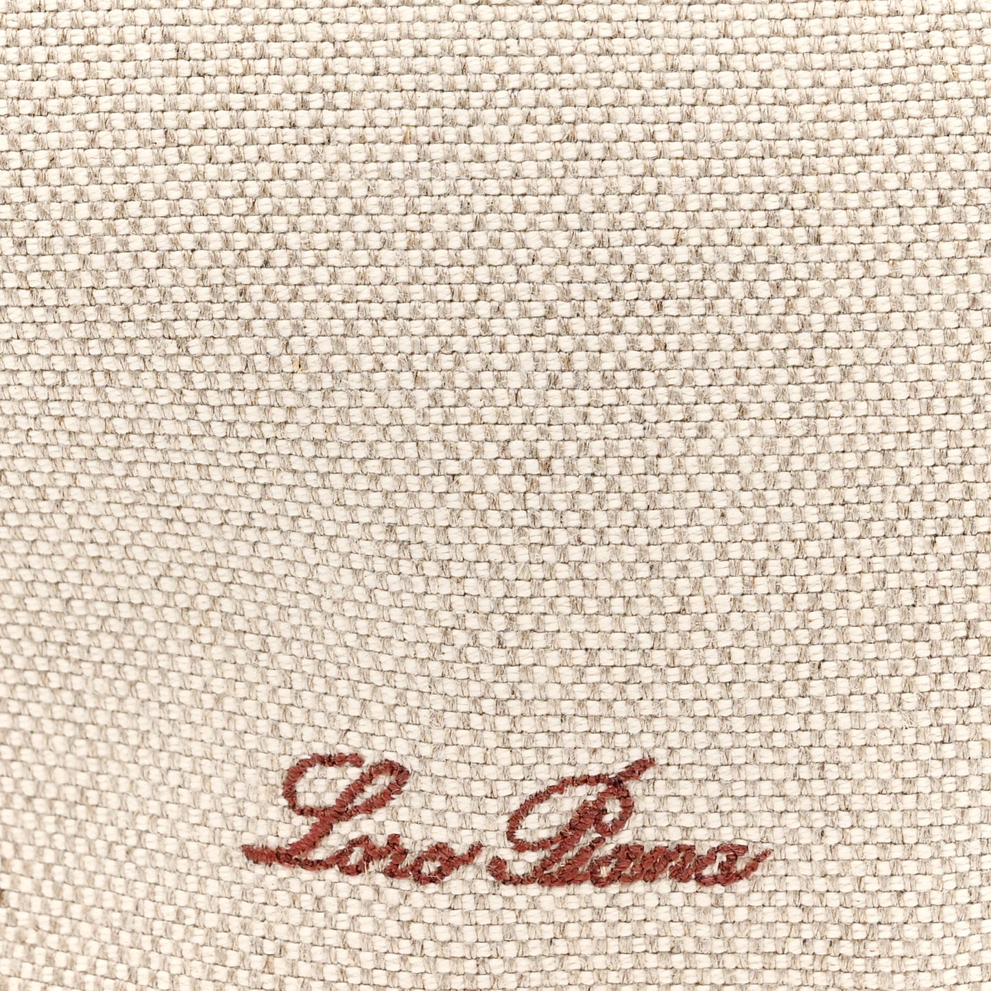 Cotton Linen Calfskin Micro Bale Bag Natural Warm Tan