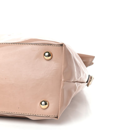 Valentino Garavani Patent Lacca Bow Dome Tote Blush 12 of 13