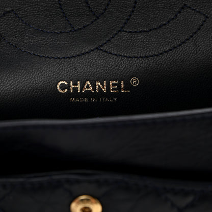 Chanel Aged Calfskin Quilted 2.55 Reissue 226 Flap Navy Blue 6 of 8