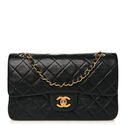 Chanel Lambskin Quilted Small Double Flap Black 1 of 9