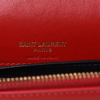 Saint Laurent Smooth Calfskin Monogram Kate Belt Bag Red 6 of 8