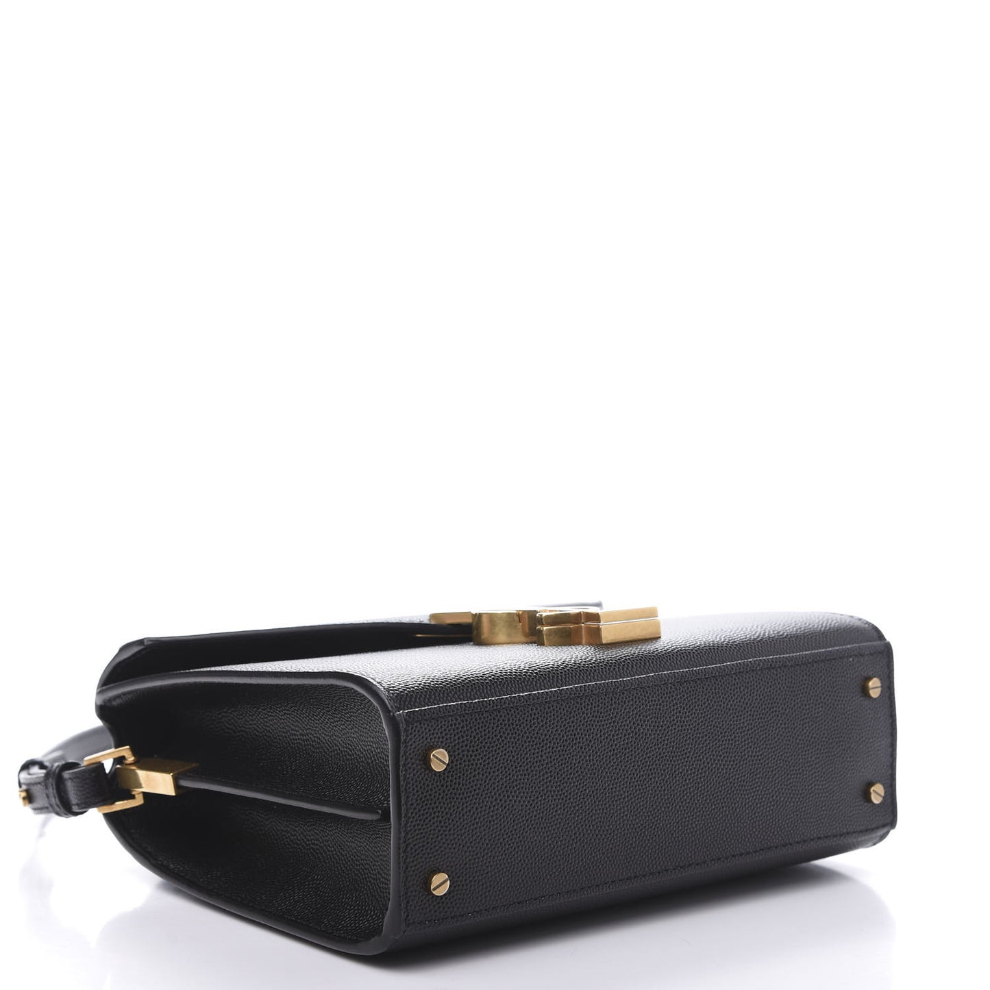 Grain de Poudre Mini Classic Monogram Cassandra Top Handle Black Rouge Legion