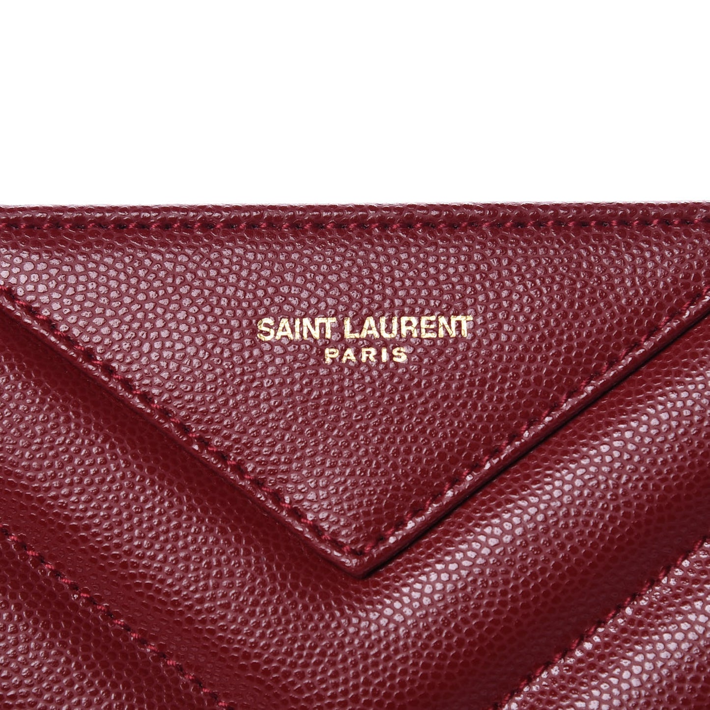 Grain de Poudre Matelasse Chevron Medium Tribeca Shopping Bag Garnet