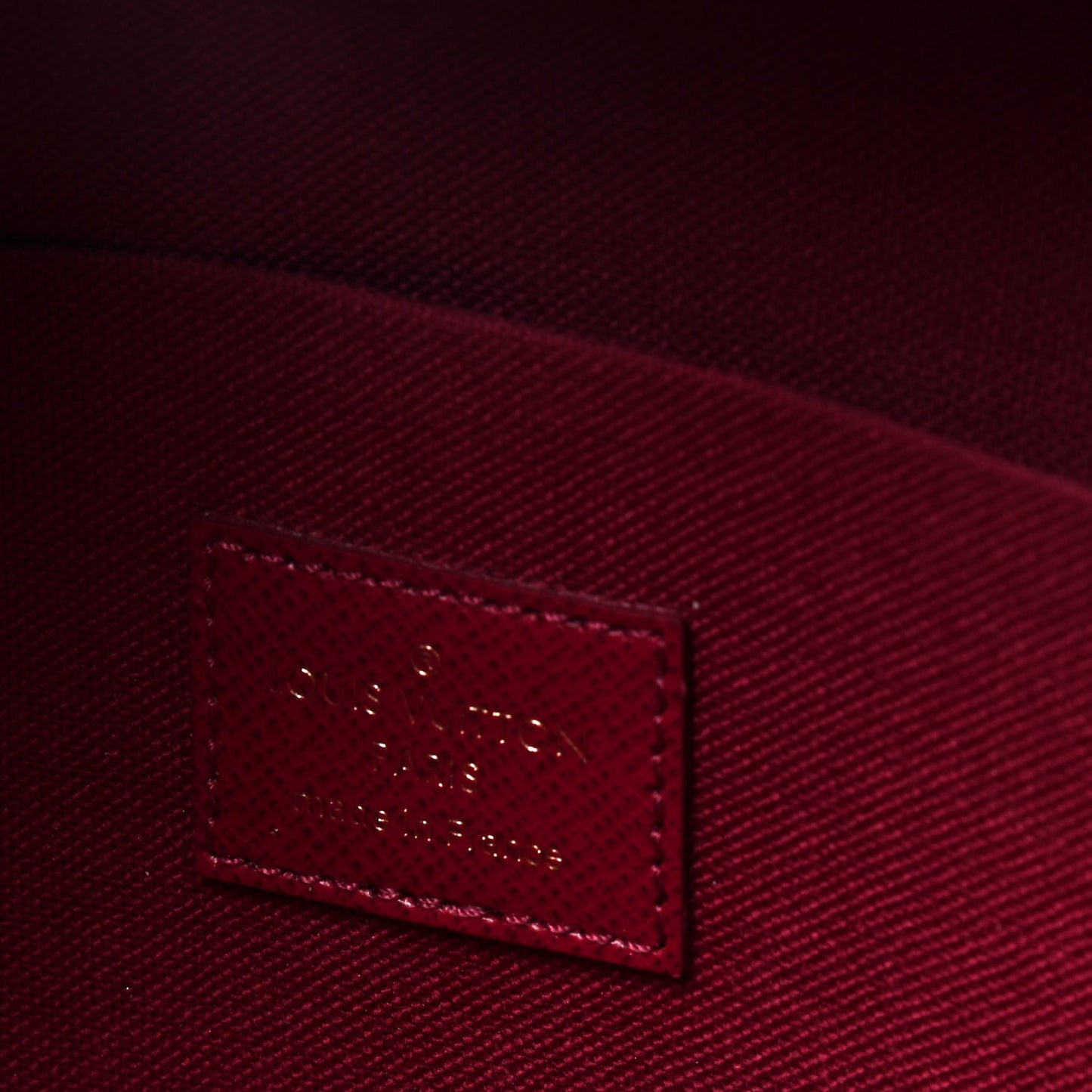 Monogram Pochette Felicie Chain Wallet Fuchsia