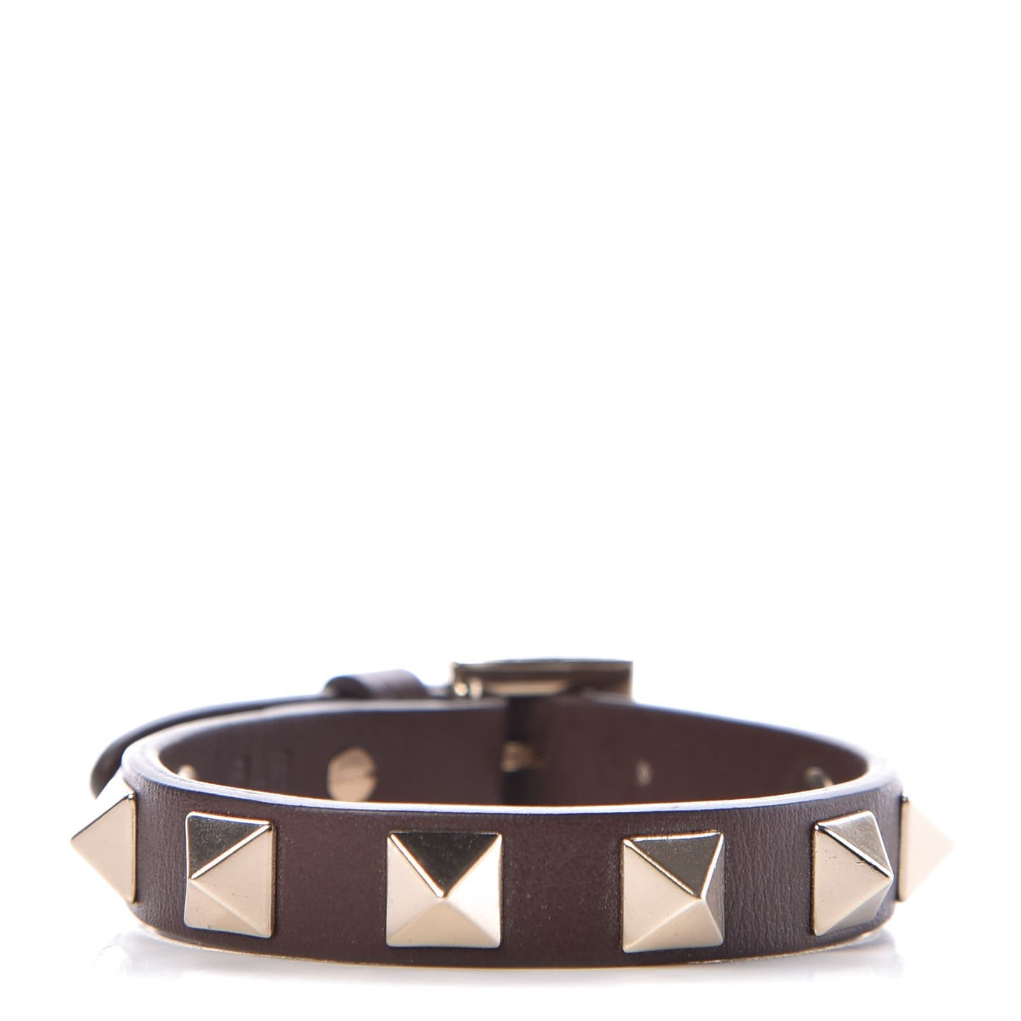 Vitello Rockstud Bracelet Cacao