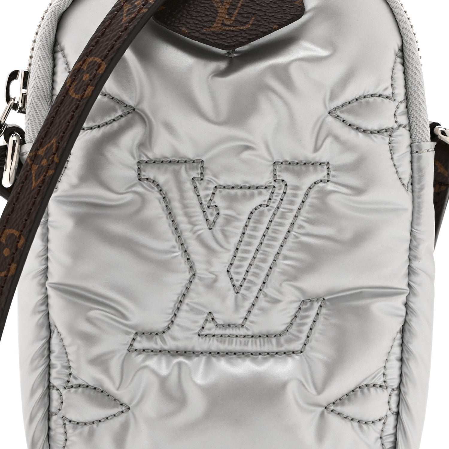 Louis Vuitton Econyl Monogram Pillow Phone Pouch Silver 7 of 9