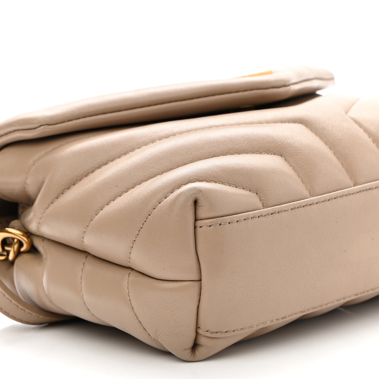 Calfskin Y Quilted Monogram Toy Loulou Satchel Light Natural