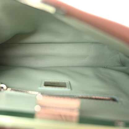 Fendi Nappa Colorblock Mini Peekaboo Iconic Satchel English Rose Plaster Oxigen 5 of 11