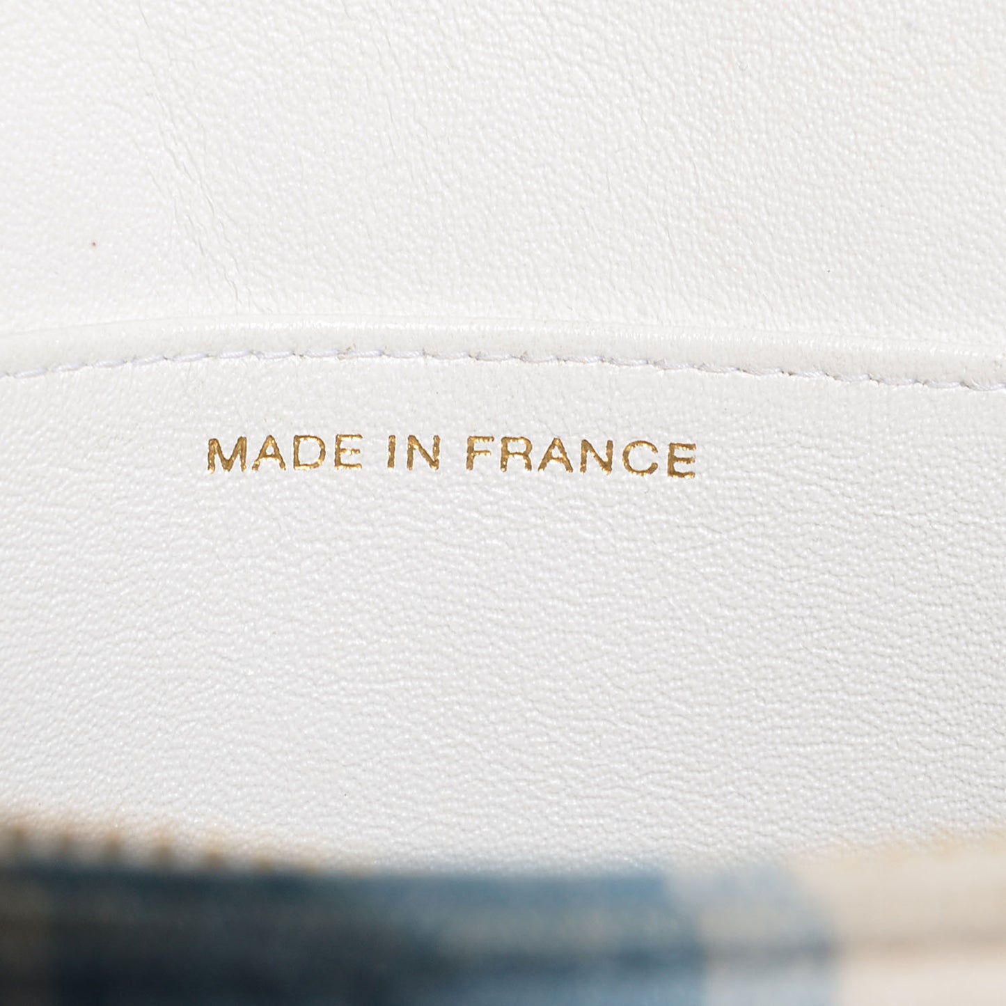 Denim Striped Shoulder Bag