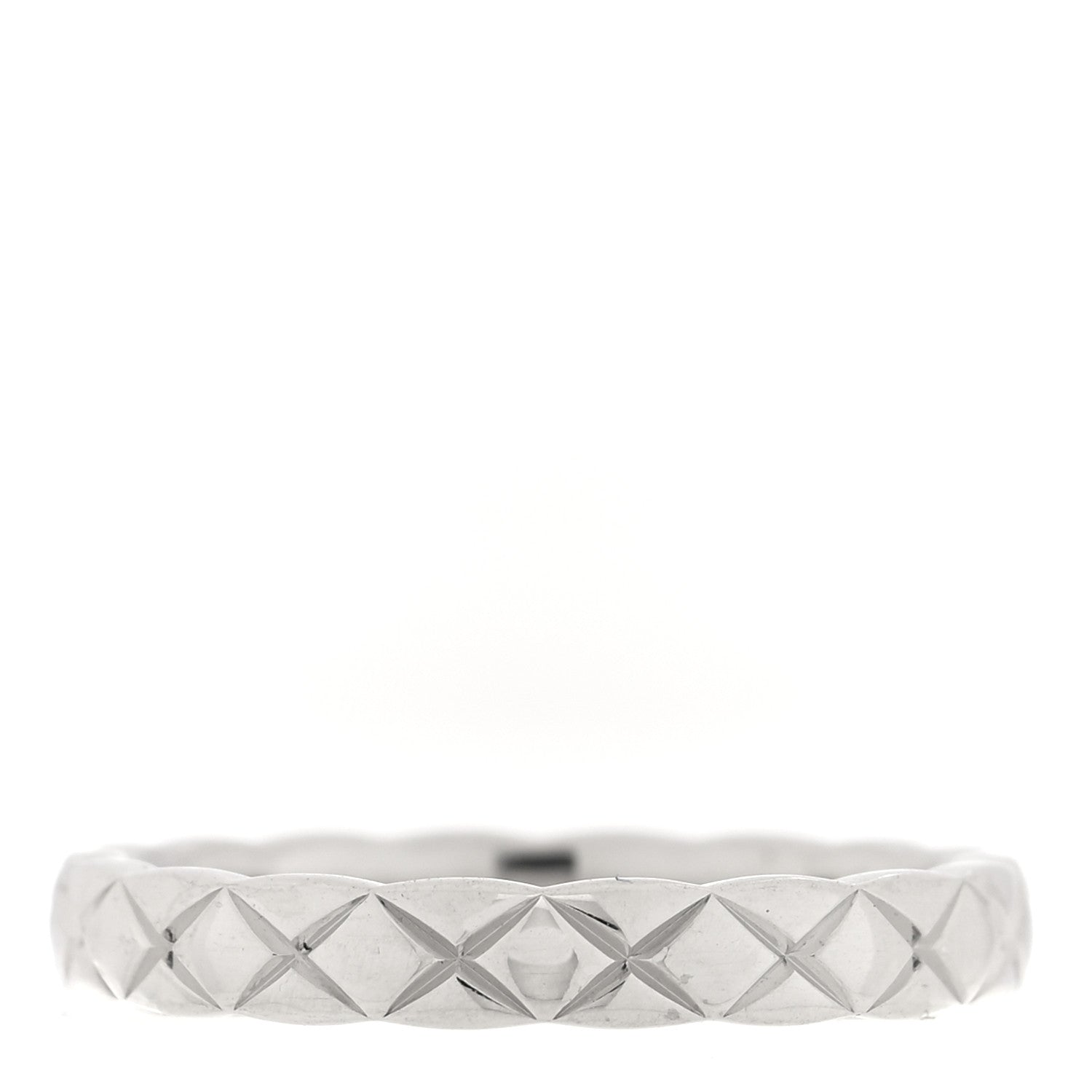 Chanel Platinum Diamond Mini Coco Crush Ring 48 4.5 3 of 4