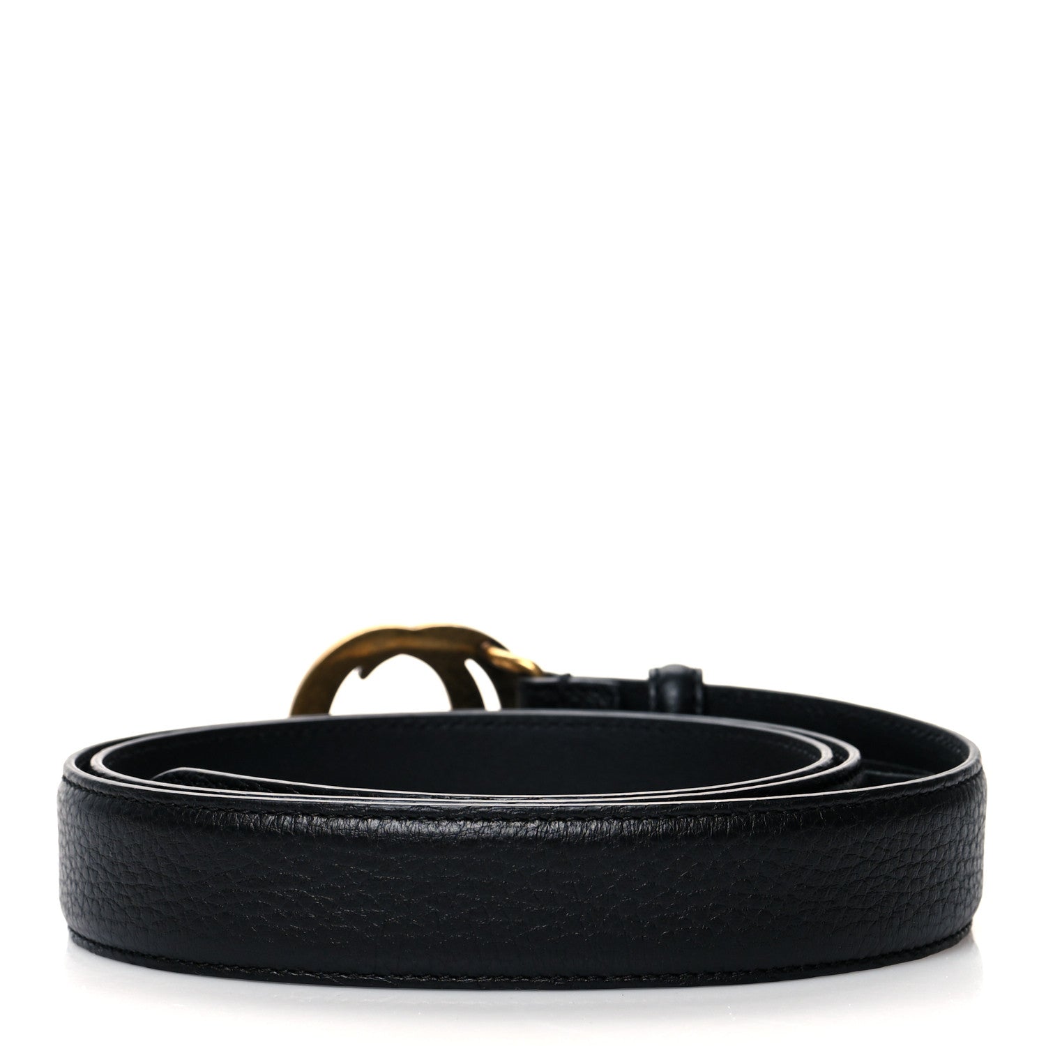 Gucci Calfskin Mens Interlocking G Belt 95 38 Black 2 of 5