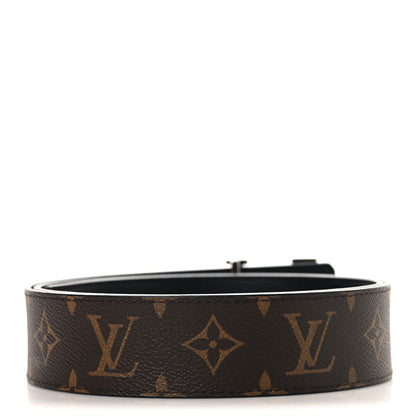 Louis Vuitton Calfskin Monogram 40mm LV Initiales Reversible Belt 95 38 Black 2 of 6