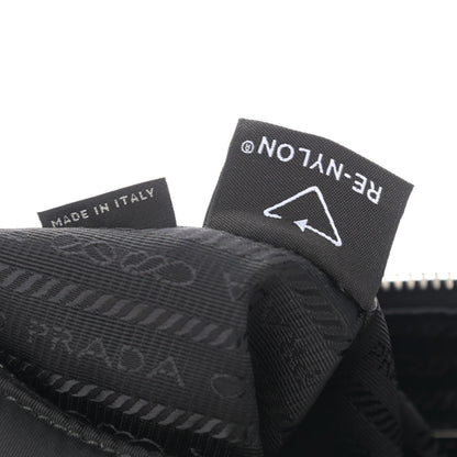 Prada Tessuto Nylon Saffiano Mini Re-Edition 2005 Bag Black 7 of 10