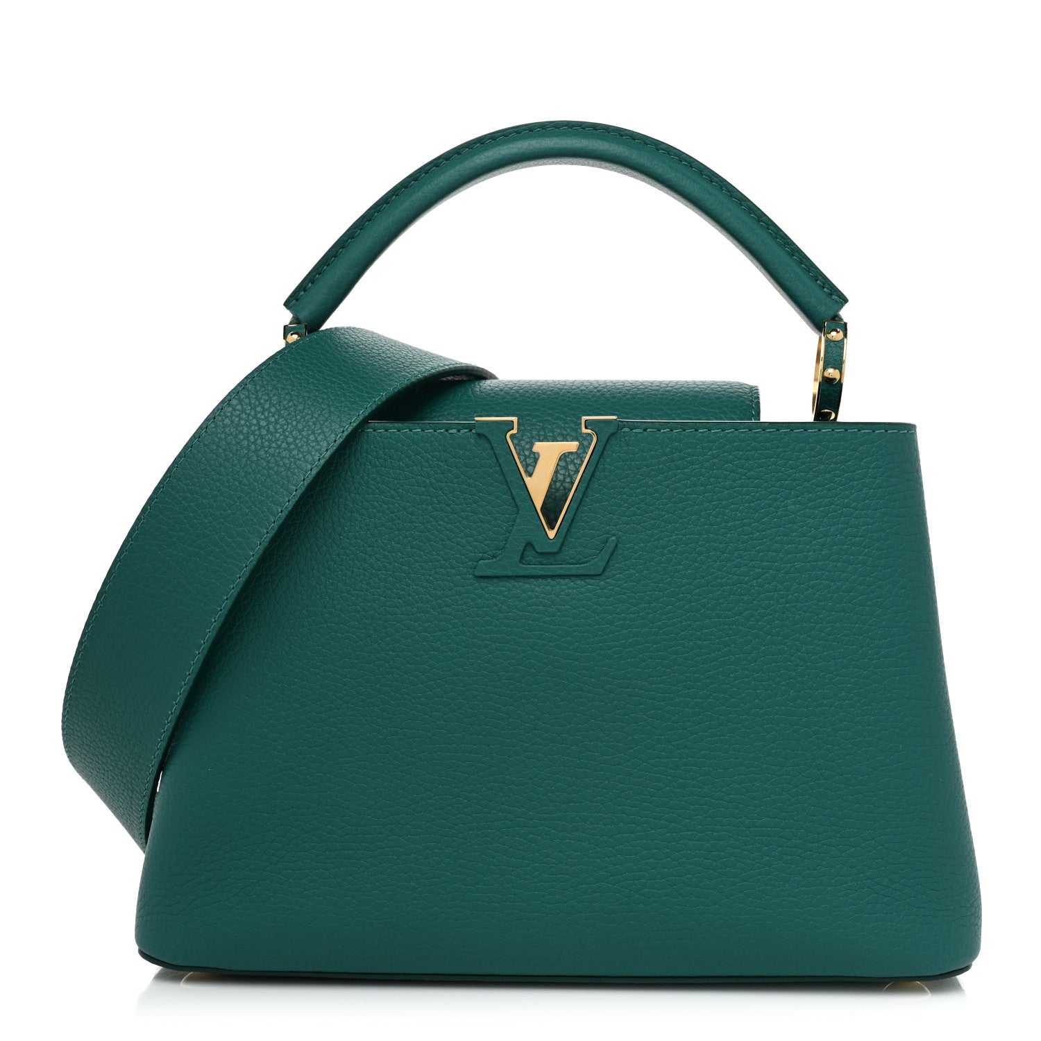 Louis Vuitton Taurillon Capucines BB Emerald 1 of 7