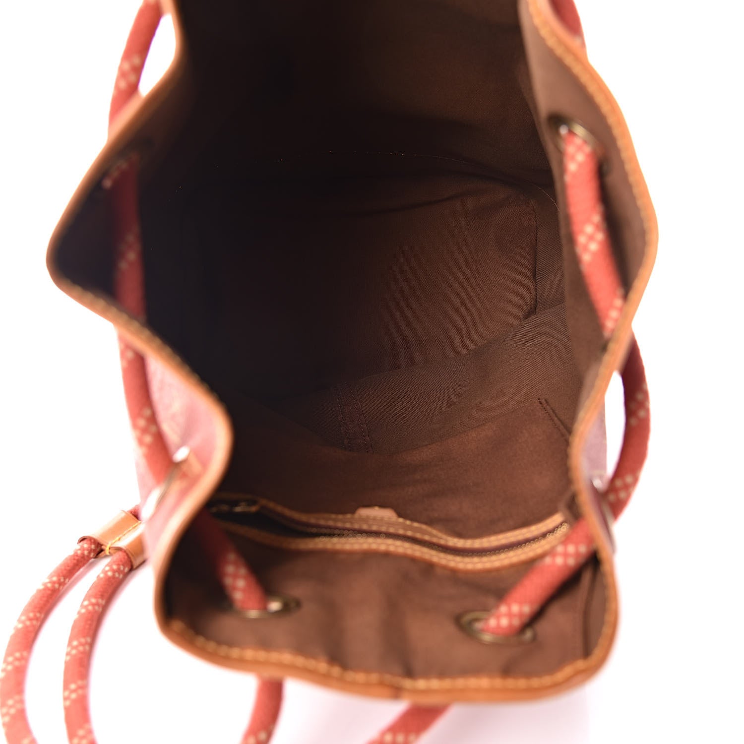 Louis Vuitton Canvas Americas Cup 1995 Saint Tropez Drawstring Bag Red 5 of 10