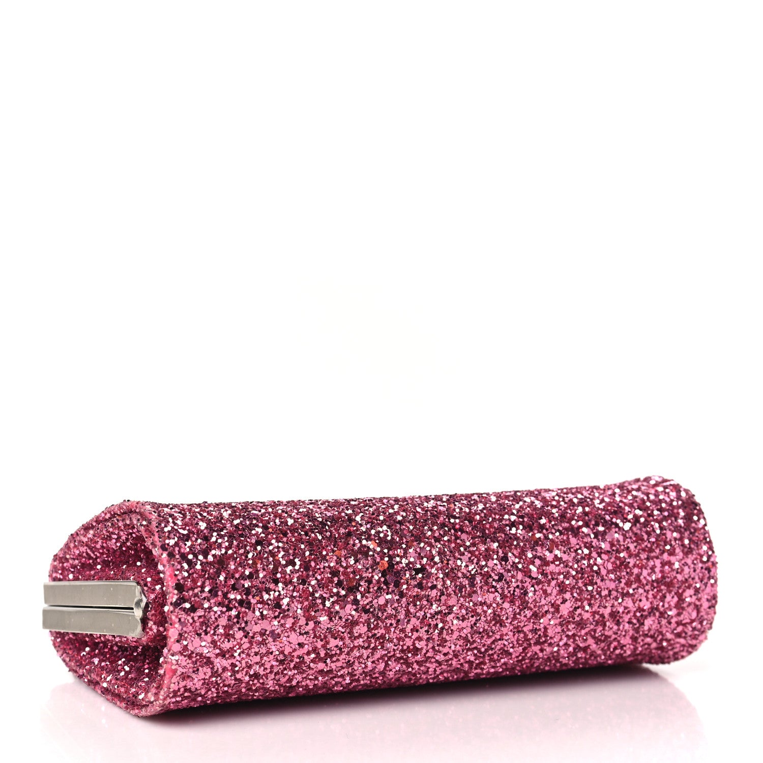Jimmy Choo Coarse Glitter Clutch Pink 4 of 10