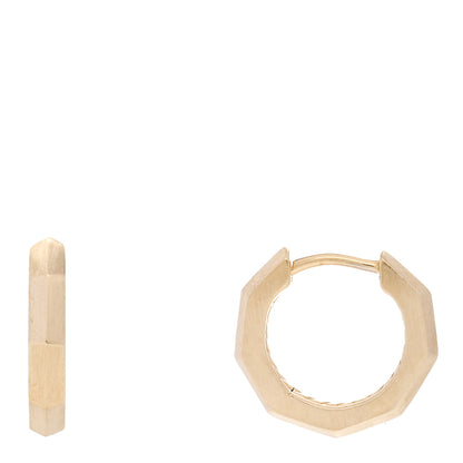 David Yurman 18K Yellow Gold Stax Hoop Earrings 1 of 4