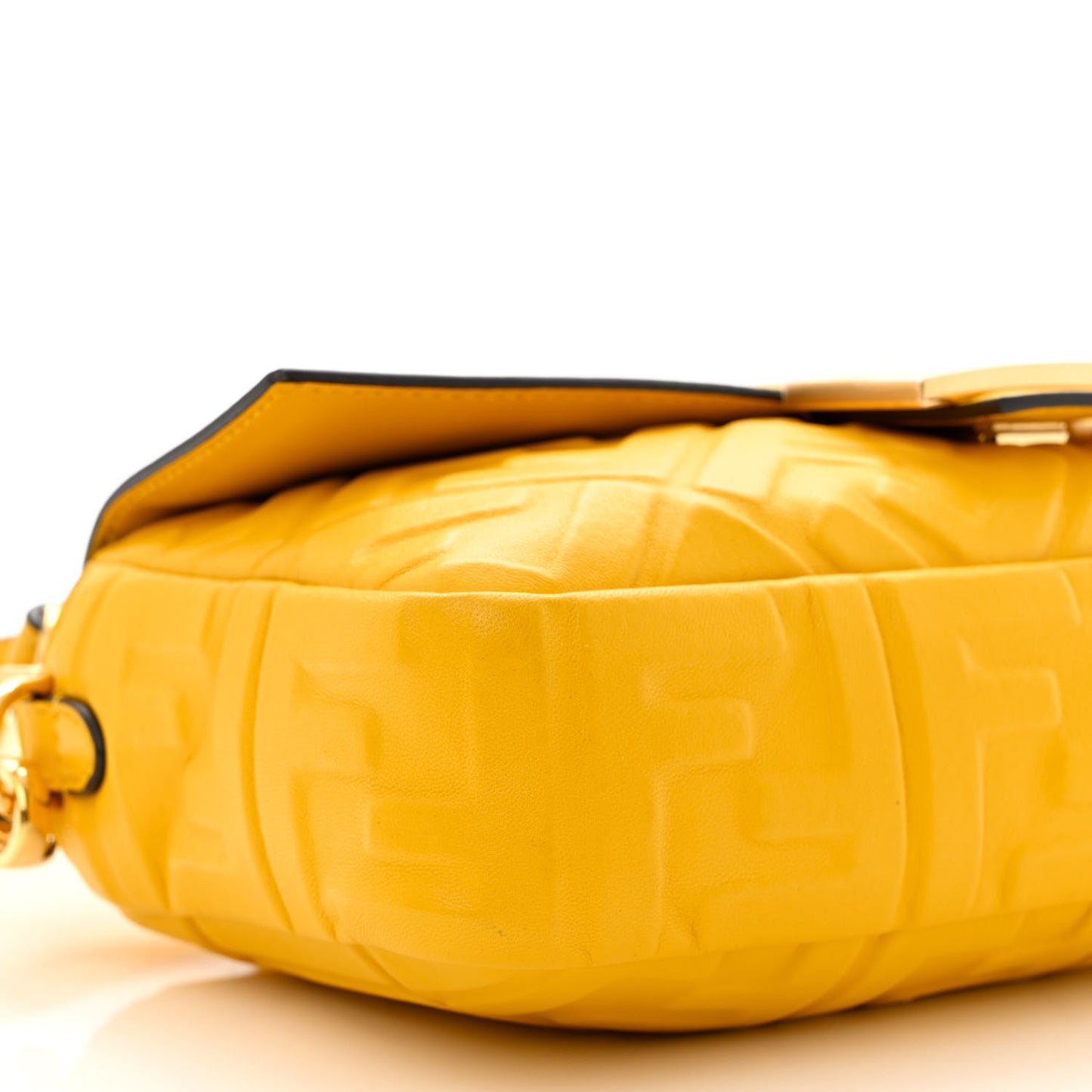 Nappa FF 1974 Embossed Baguette Mimosa