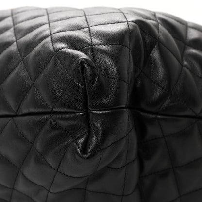 Saint Laurent Lambskin Quilted Maxi Icare Shopping Tote Black 12 of 12