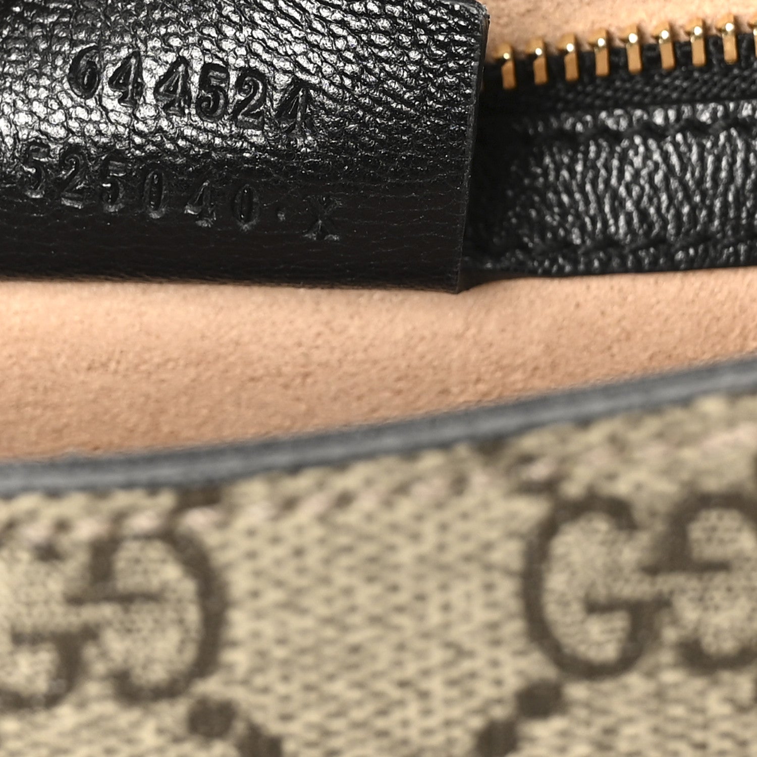 Gucci GG Supreme Monogram Calfskin Small Padlock Messenger Shoulder Bag Beige Black Cuir 7 of 10