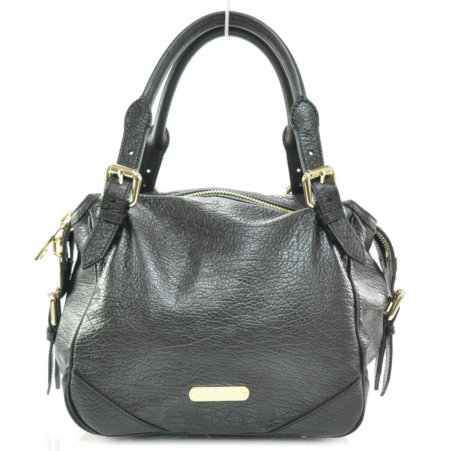 Grainy Leather Medium Oakford Tote Black