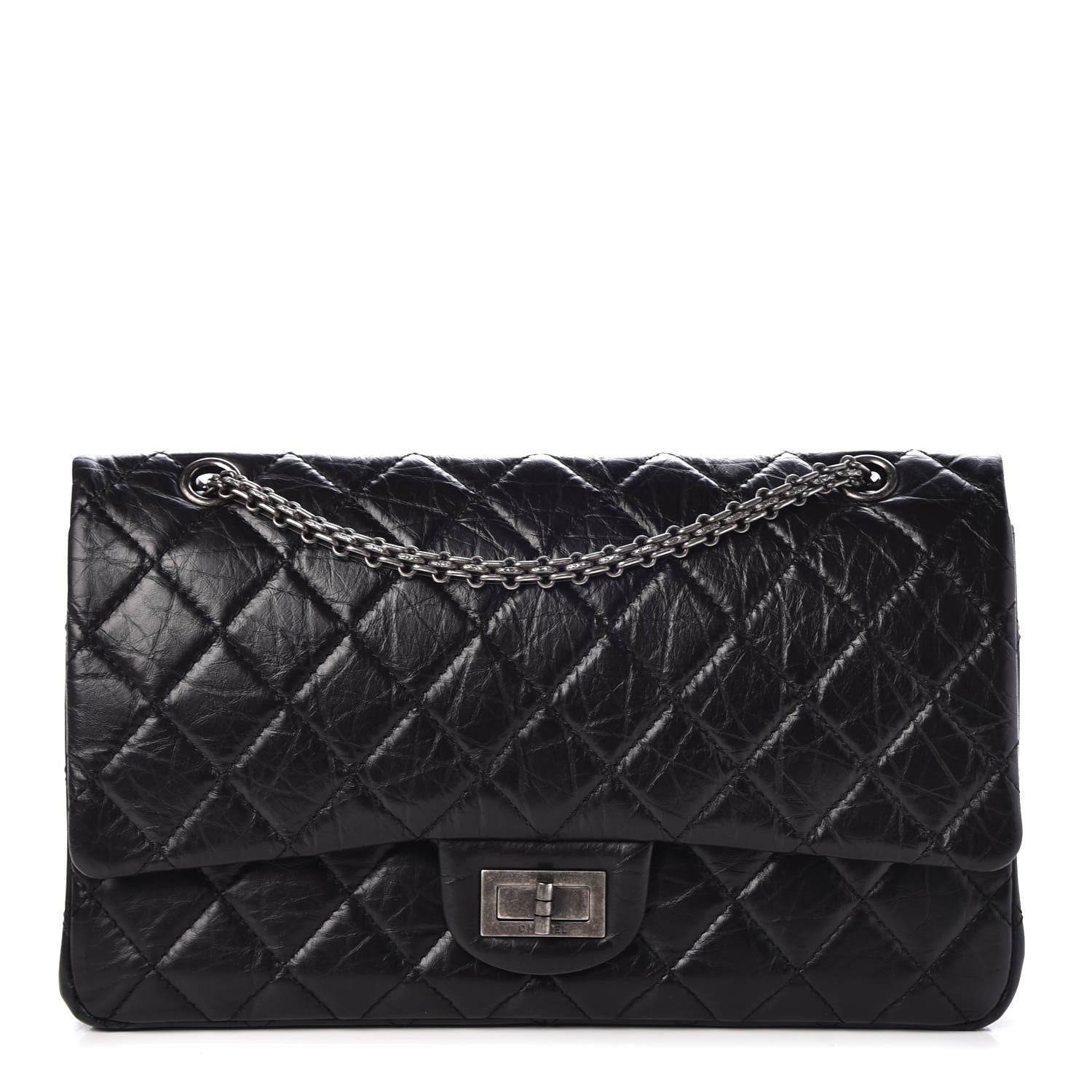 Chanel Aged Calfskin Quilted 2.55 Reissue 227 Flap Black 1 of 9