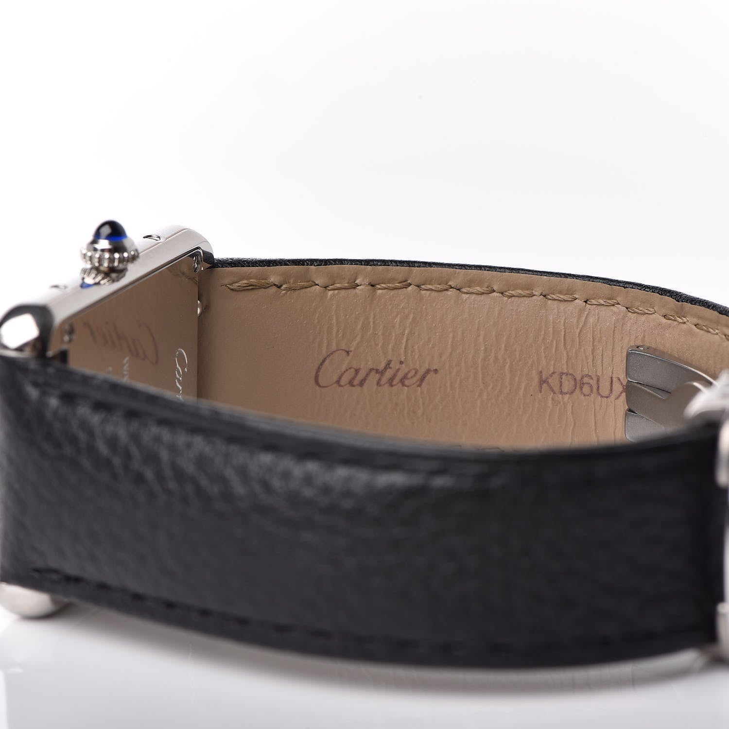 Cartier Stainless Steel Calfskin 24mm Tank Solo Quartz Watch 6 of 9