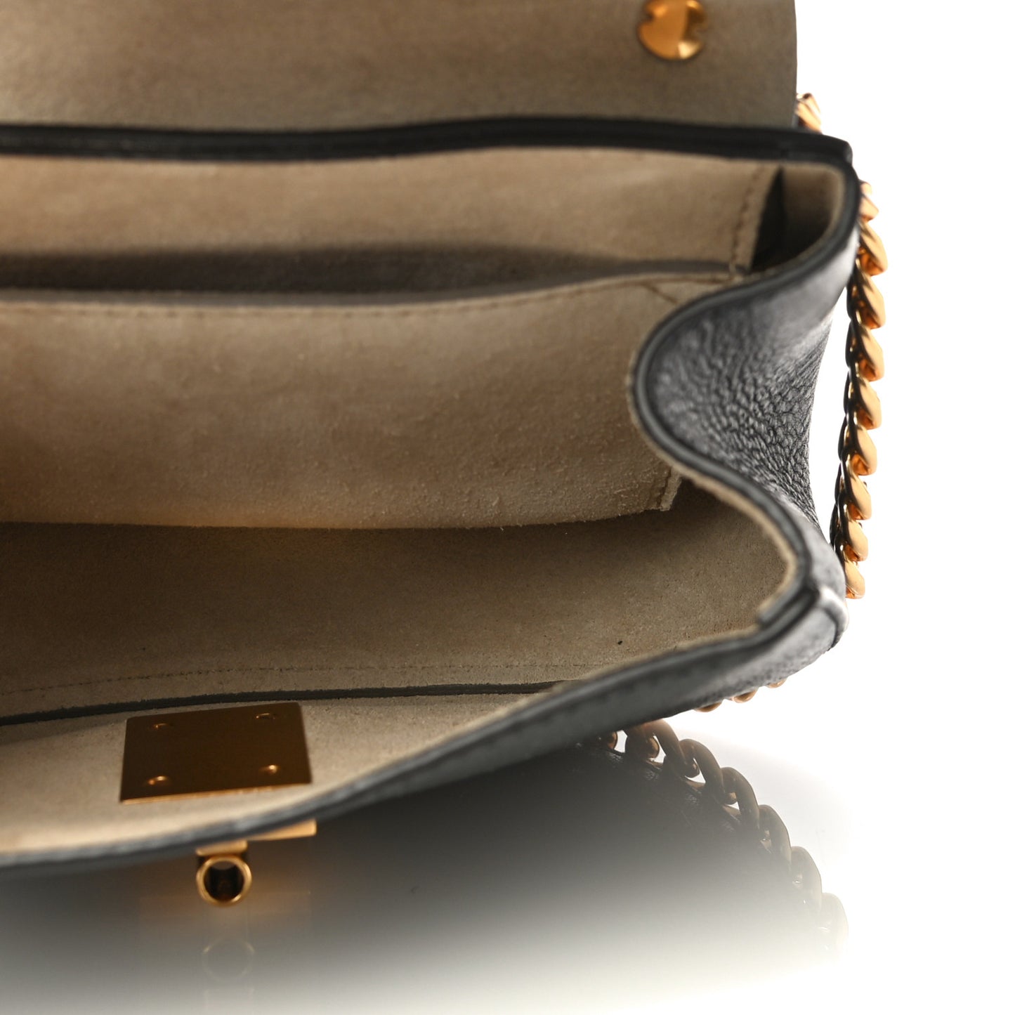 Grained Lambskin Mini Drew Shoulder Bag Black
