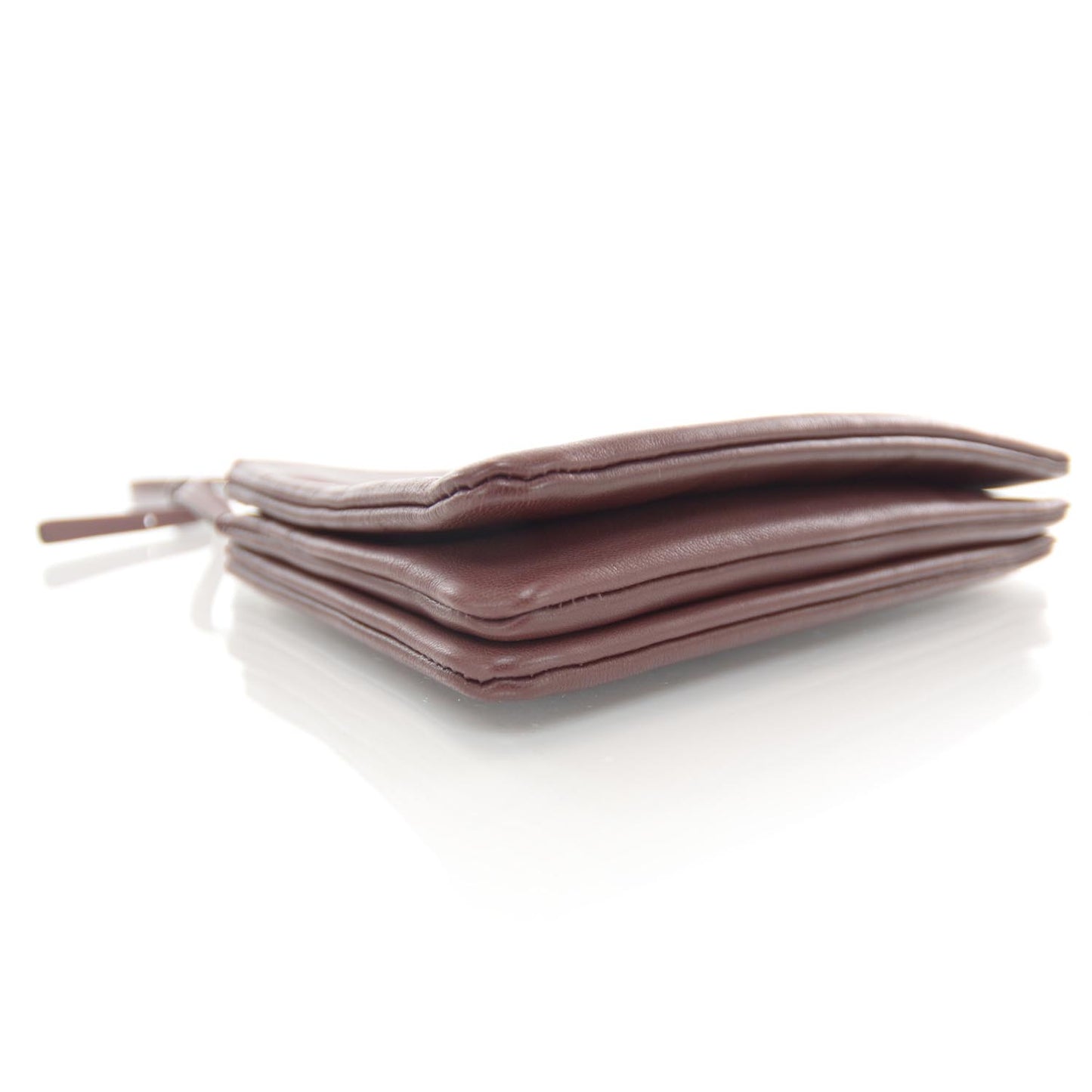Leather Trio Crossbody Bag Burgundy
