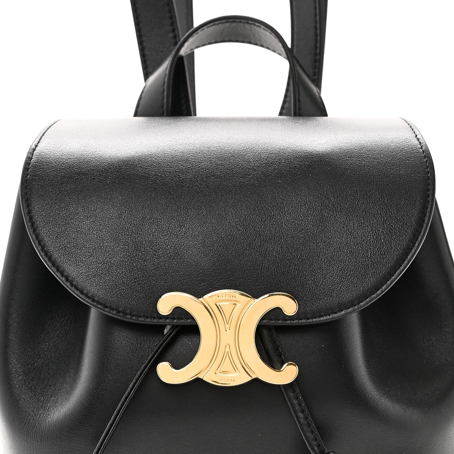 Triomphe Calfskin Bonnie Backpack Black