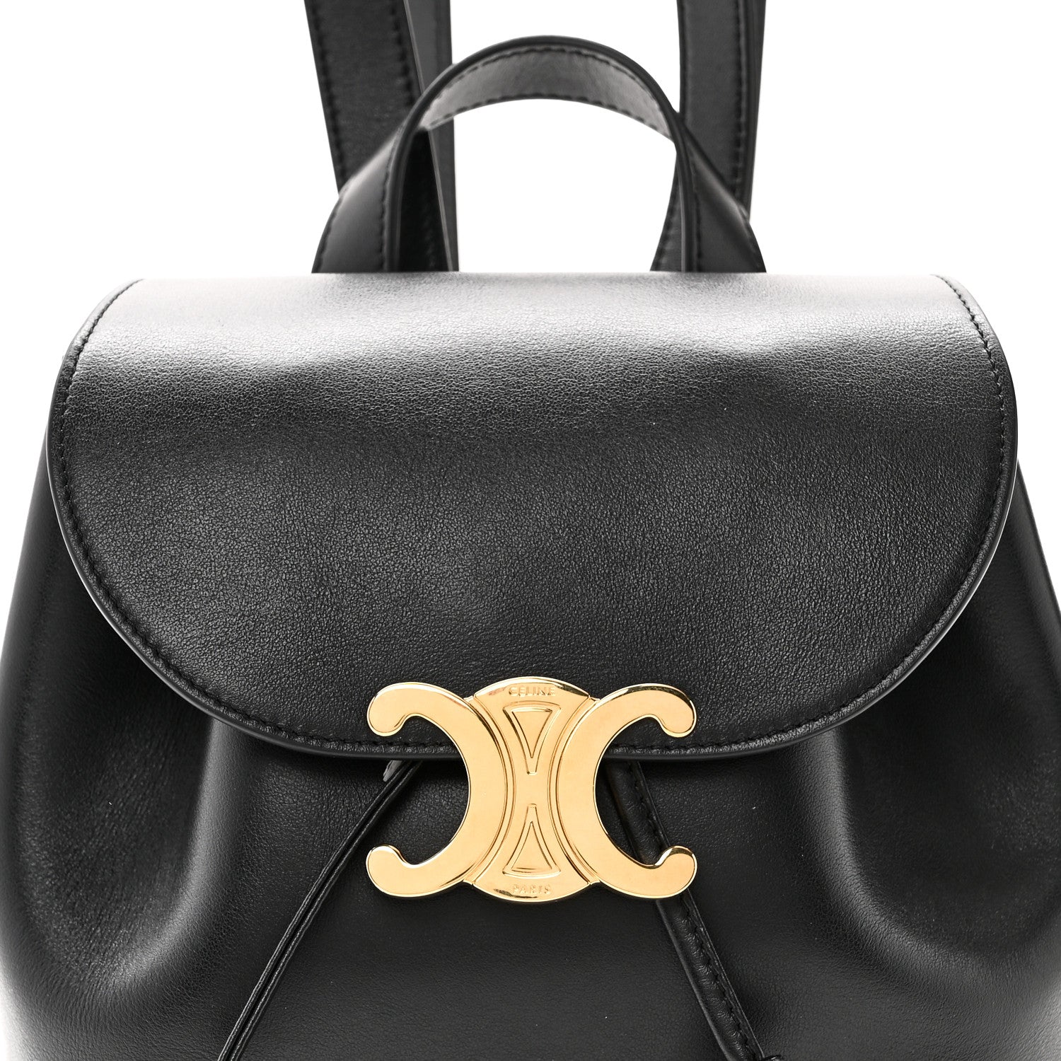 Celine Triomphe Calfskin Bonnie Backpack Black 6 of 8