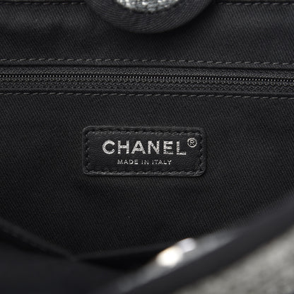 Chanel Canvas Small Deauville Tote Grey 6 of 10
