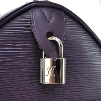 Louis Vuitton Epi Speedy 30 Cassis Purple 7 of 11