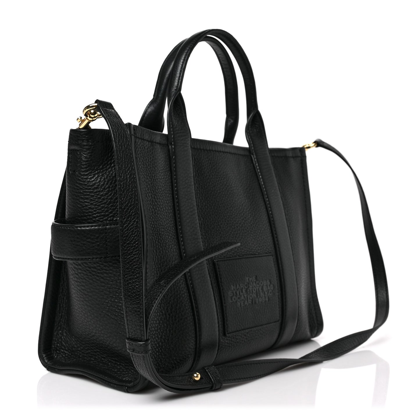 Grained Calfskin Medium The Tote Bag Black