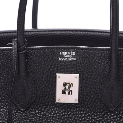 Hermes Taurillon Clemence Birkin 35 Black 7 of 28