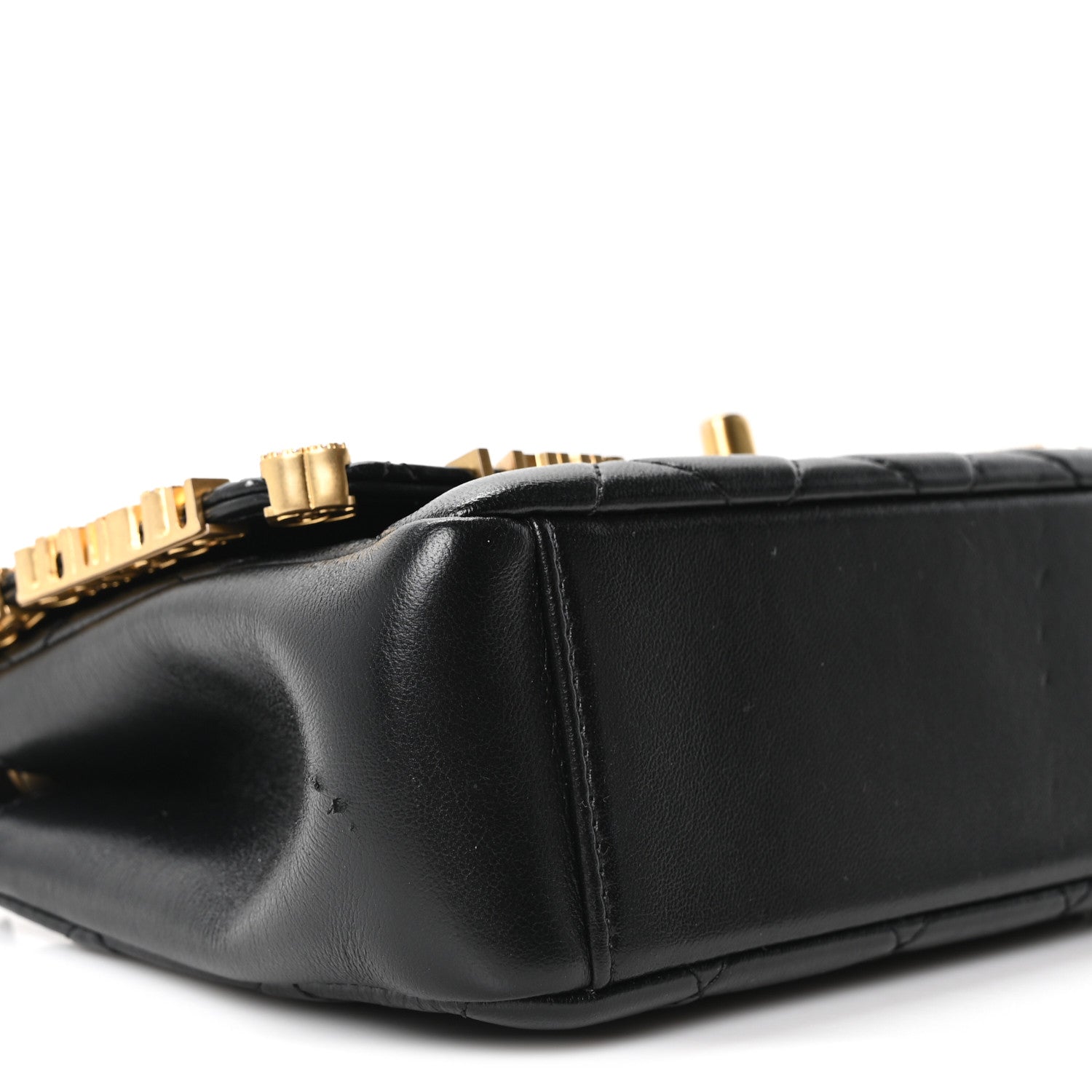 Chanel Lambskin Enamel Strass Quilted Mini Paris Monaco Flap Black 9 of 10