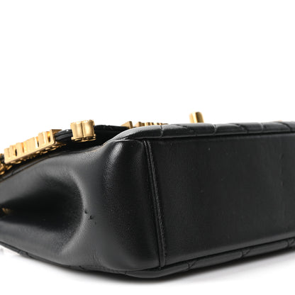 Chanel Lambskin Enamel Strass Quilted Mini Paris Monaco Flap Black 9 of 10