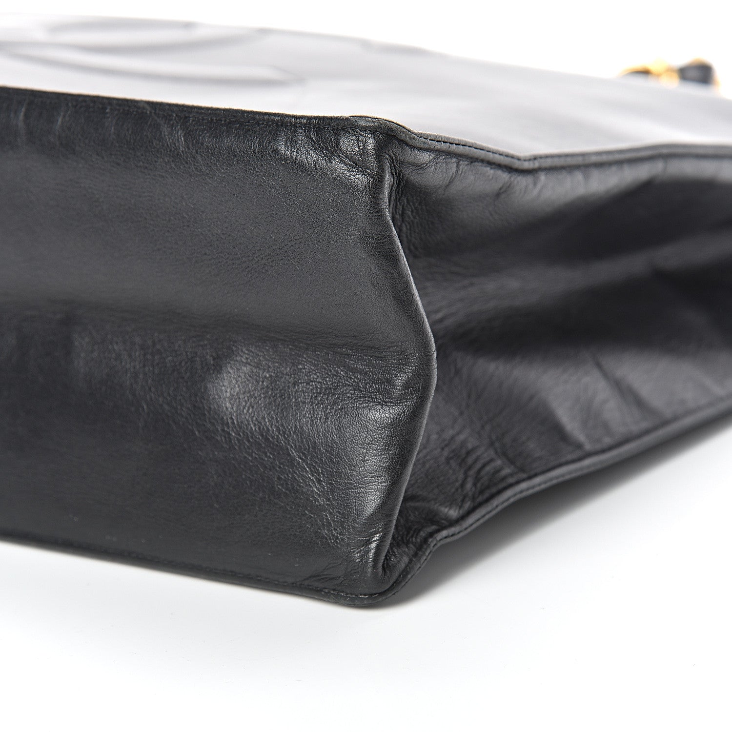 Chanel Lambskin CC Tote Black 11 of 15