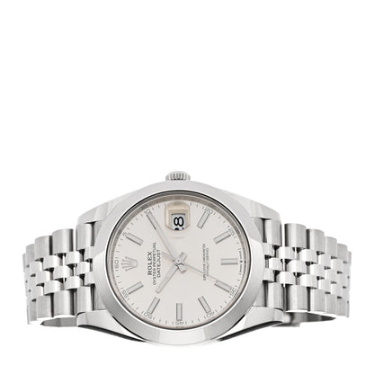 Rolex Stainless Steel 41mm Oyster Perpetual Datejust Watch Silver 126300 2 of 5