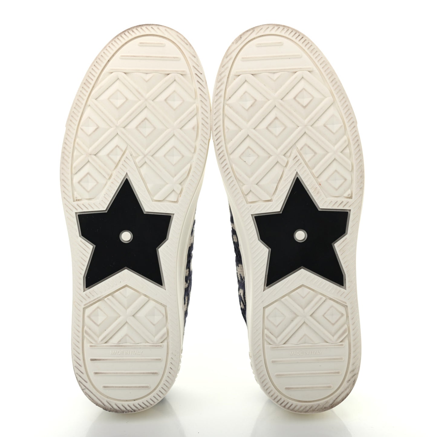 Canvas Oblique Walk'N'Dior Low Top Sneakers 35.5 Deep Blue