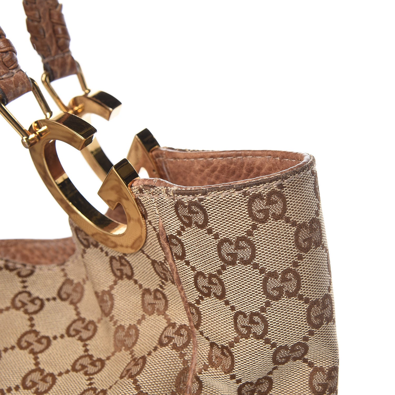 Gucci Monogram Medium Charlotte Hobo Brown 21 of 22