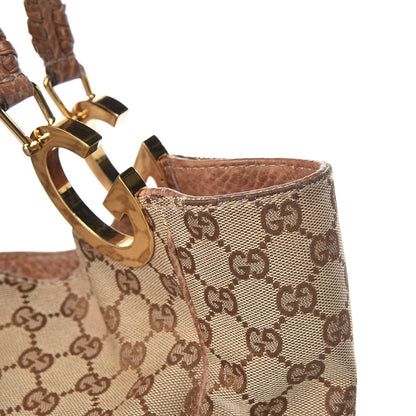 Gucci Monogram Medium Charlotte Hobo Brown 21 of 22